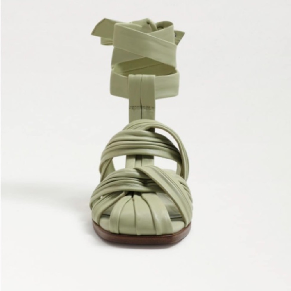 Sam Edelman Womens Imogene Pistachio Leather Ankle Gladiator Sandals Size 8 - Picture 8 of 16